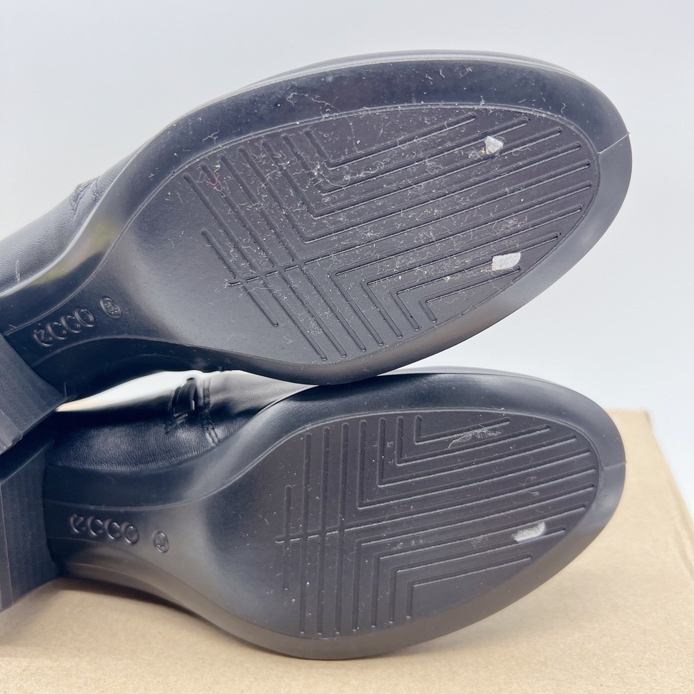 ECCO Shape M 35 Women's Ankle Boots Heel Black Leather Side Zip EU 36 US 6 * NEW - Picture 11 of 11
